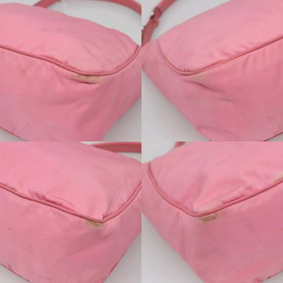 PRADA Shoulder Bag Nylon Pink Silver - Picture 10 of 12